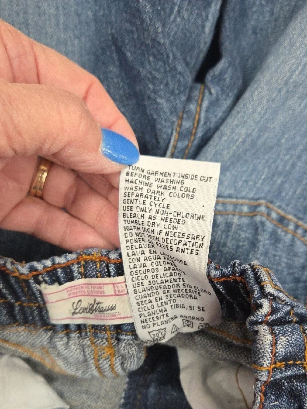 Y2K Levi’s Baby Toddler Jeans Rolled Cuff Size 12 Months